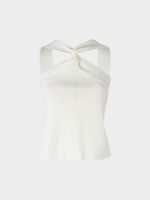 Трикотажный топ-халтер