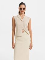 Жилет со льном и лиоцеллом