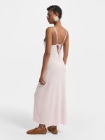 Трикотажное платье со льном 