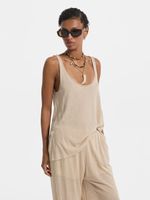 Майка со льном и вискозой