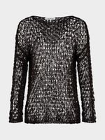 Джемпер ажурной вязки