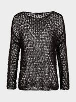 Джемпер ажурной вязки