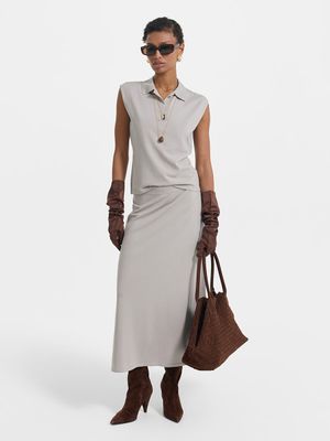 

Трикотажная юбка миди из лиоцелла