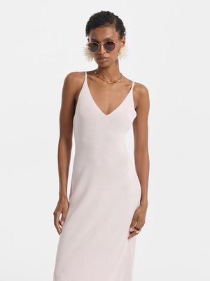 

Трикотажное платье со льном и лиоцеллом