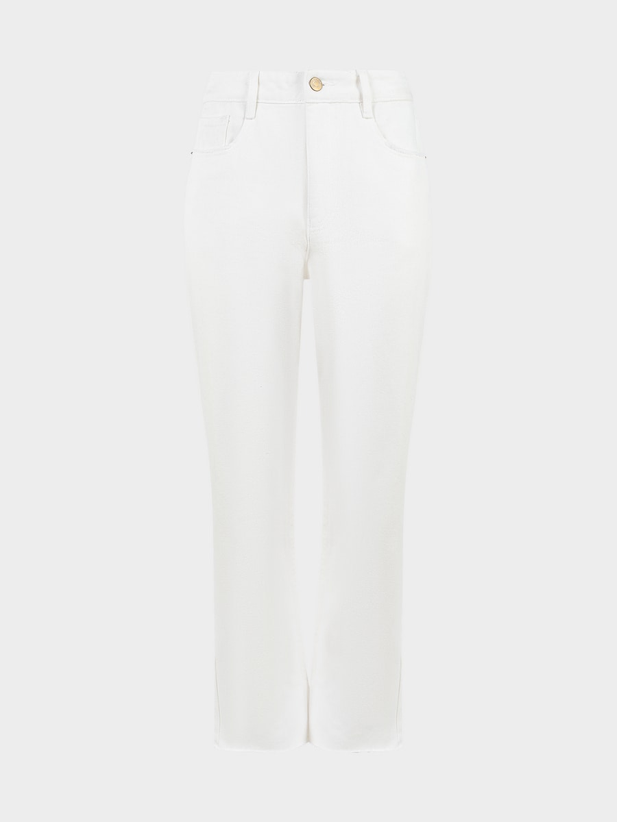 Прямые джинсы со средней посадкой 