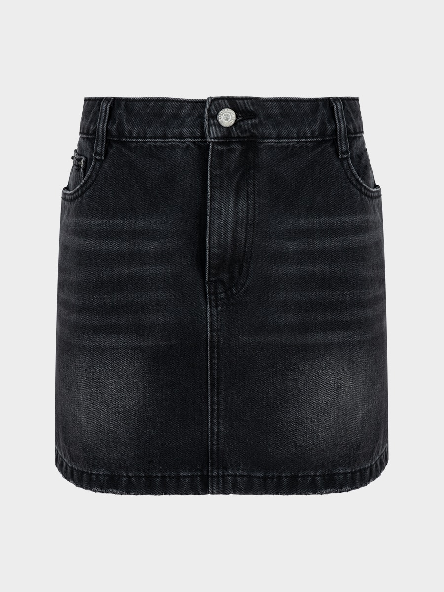 Джинсовая юбка мини