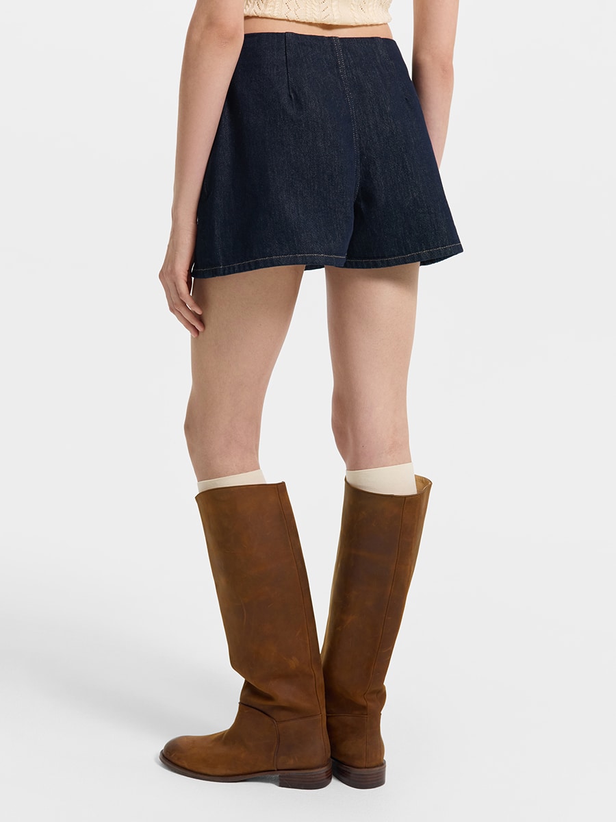 Юбка-шорты джинсовая женская