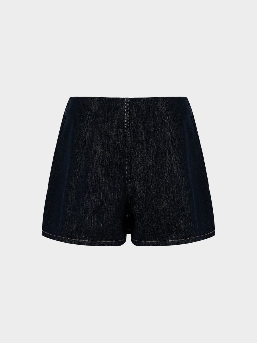 Джинсовая юбка-шорты