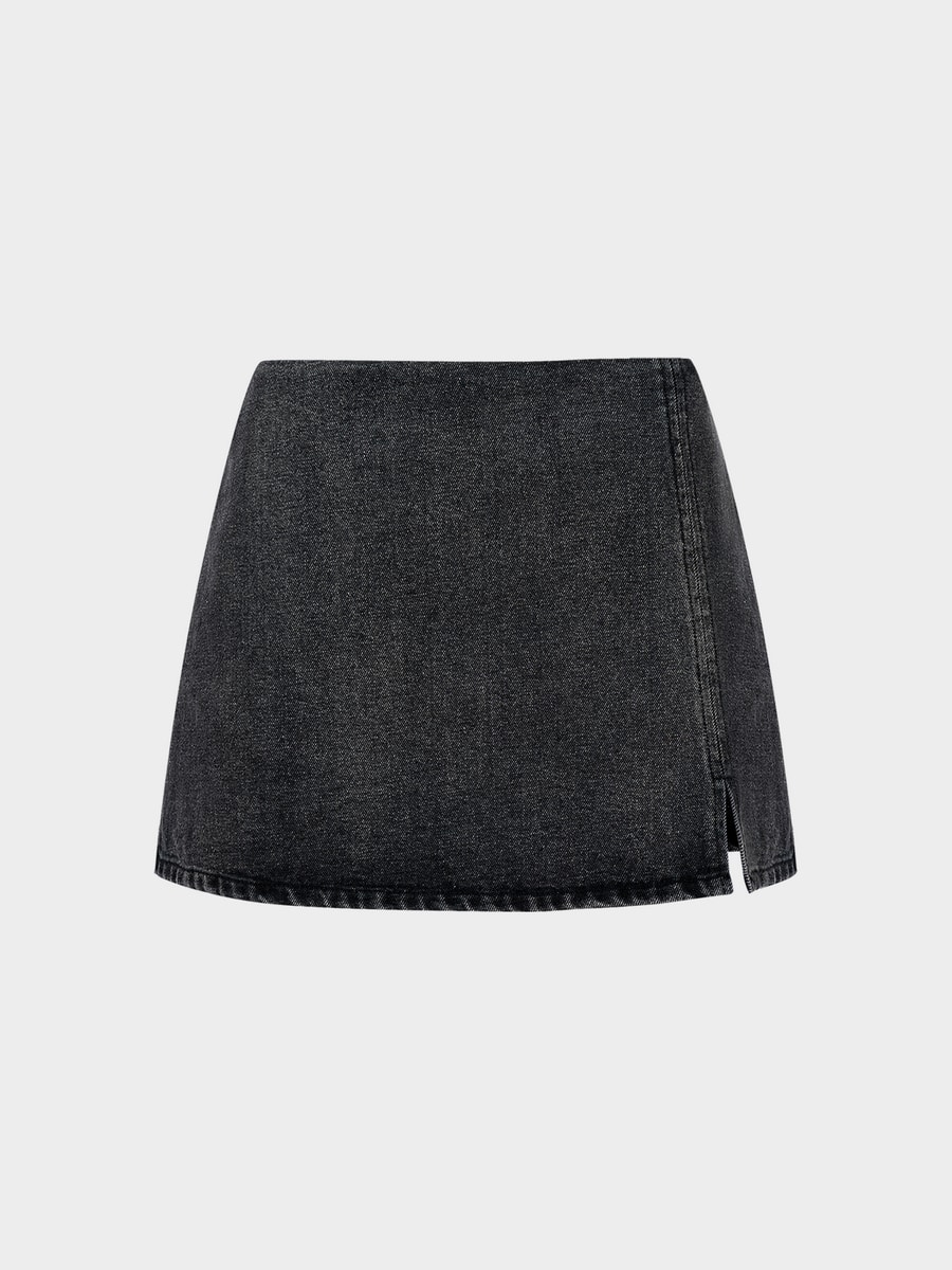 Джинсовая юбка-шорты