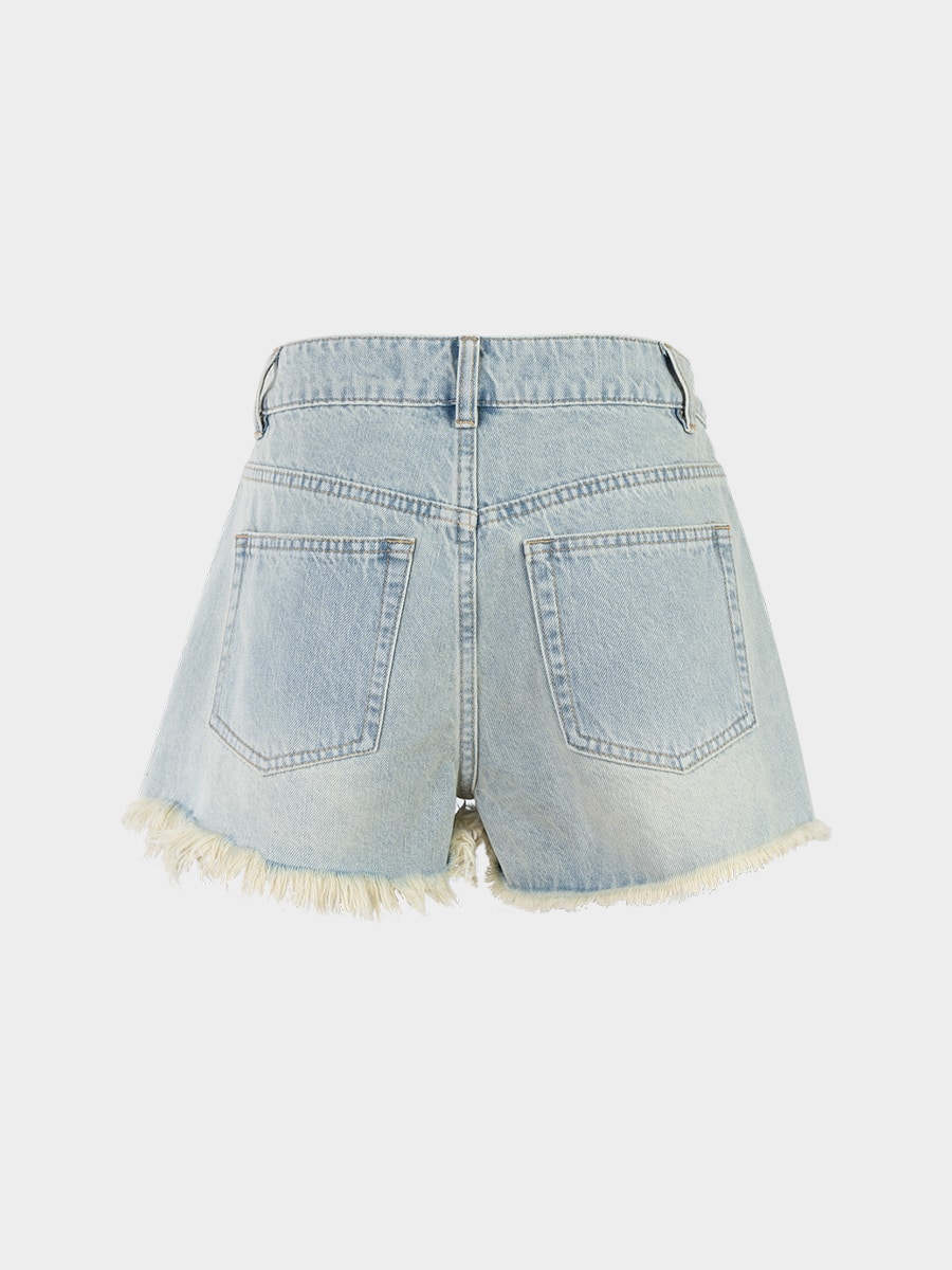 Джинсовые шорты мини