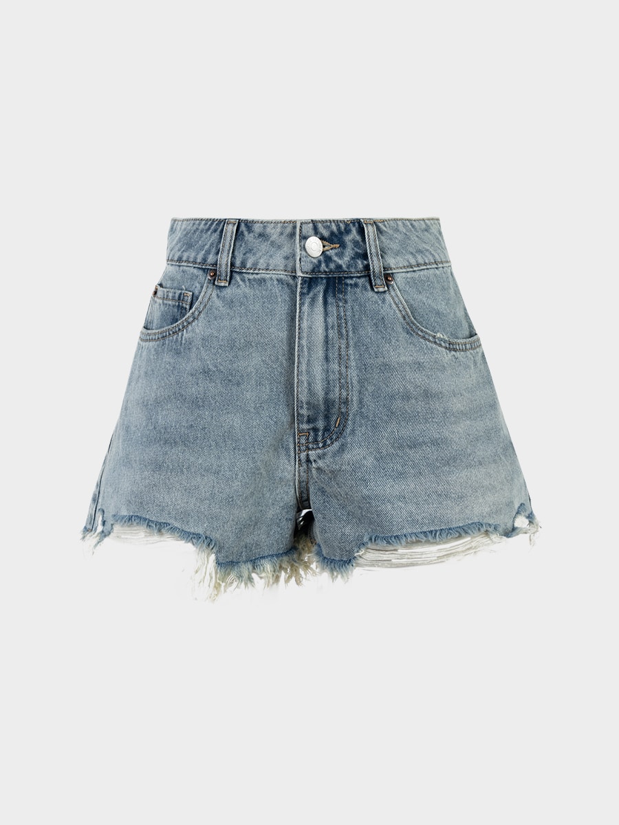 Джинсовые шорты мини