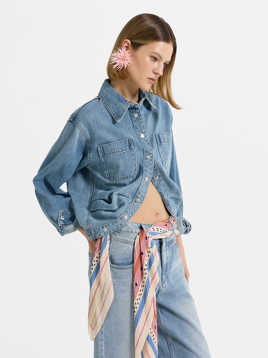 Блузка джинсовая