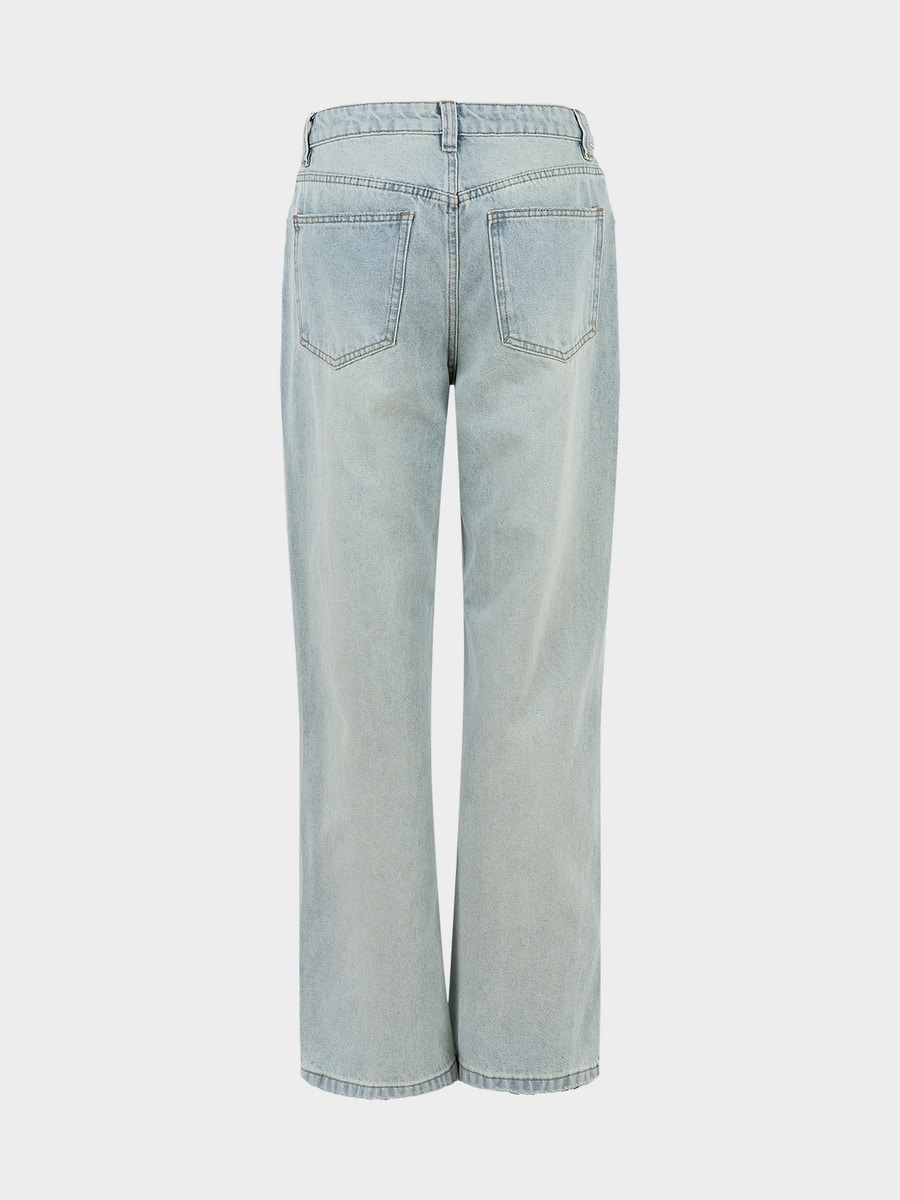 Джинсы Straight fit со средней посадкой 6254433716-101