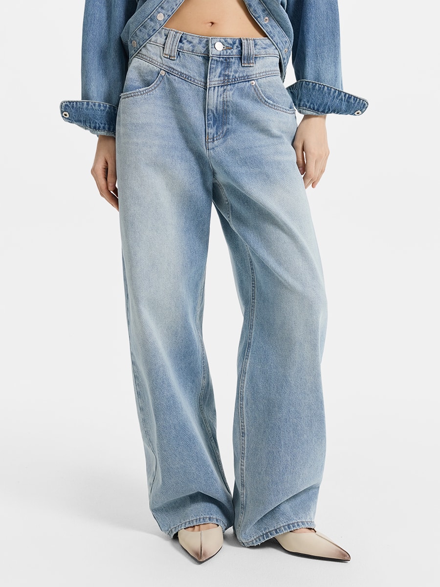 Брюки джинсовые женские