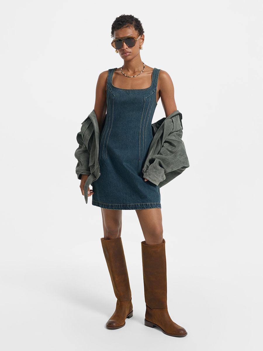 Платье джинсовое женское