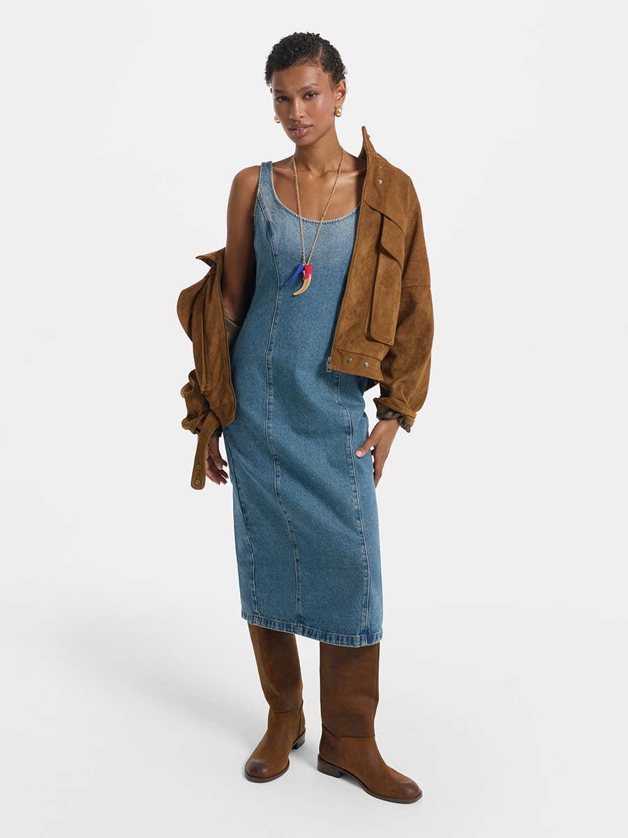 Платье джинсовое