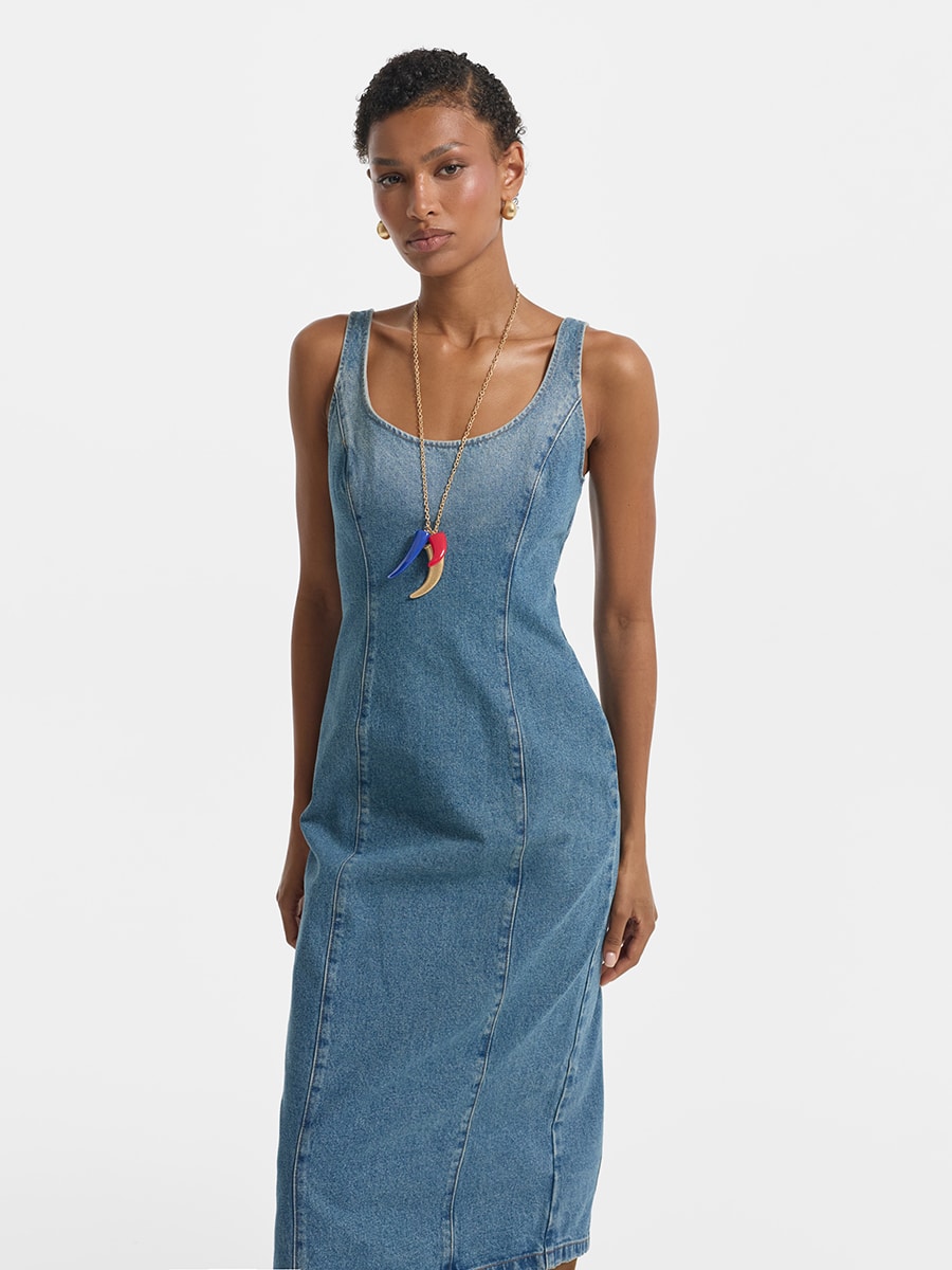 Платье джинсовое