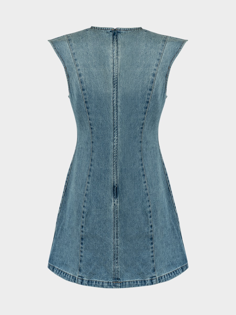 Джинсовое платье мини