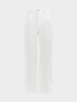 Прямые джинсы с высокой посадкой 