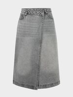 Джинсовая юбка миди