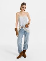 Прямые джинсы со средней посадкой 