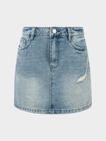 Джинсовая юбка мини