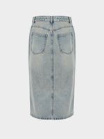 Джинсовая юбка миди