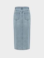 Джинсовая юбка миди