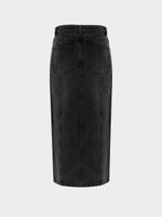 Джинсовая юбка миди