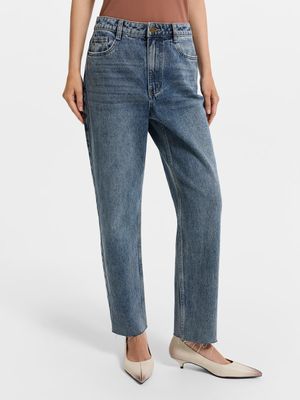 

Прямые джинсы со средней посадкой