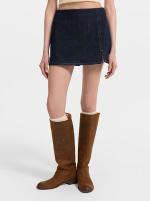 

Джинсовая юбка-шорты