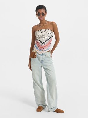 

Джинсы Straight fit со средней посадкой