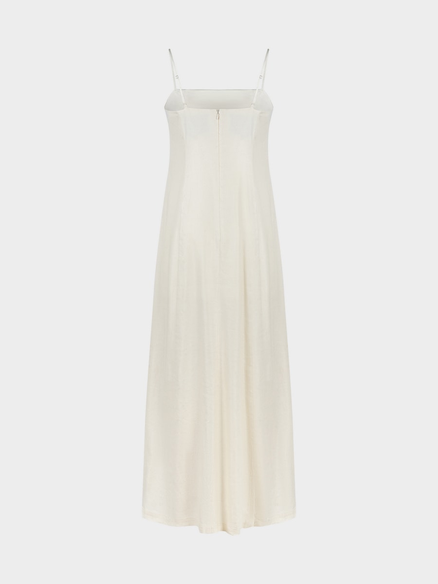 Платье изо льна и вискозы