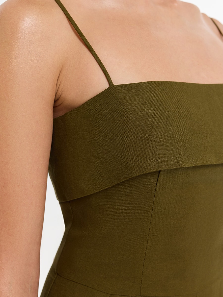 Комбинезон изо льна и вискозы