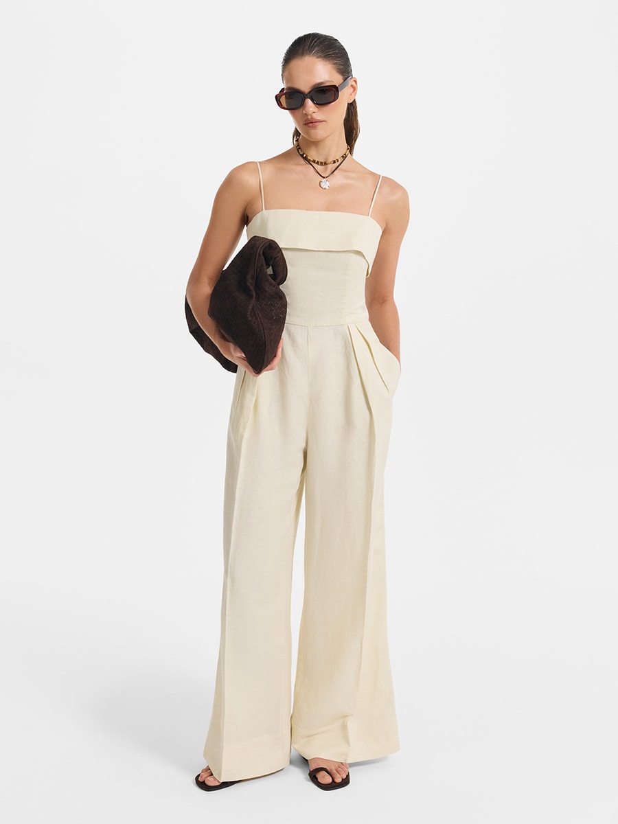 Комбинезон изо льна и вискозы 6254604703-3