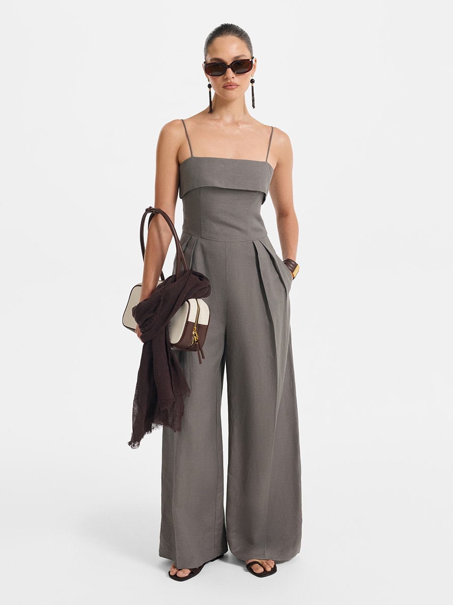 Комбинезон изо льна и вискозы