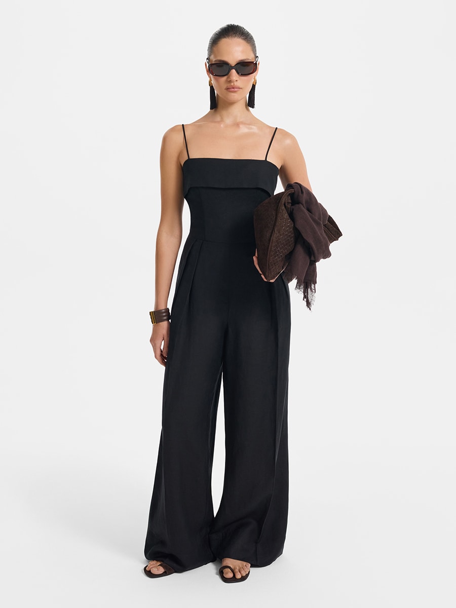 Комбинезон изо льна и вискозы