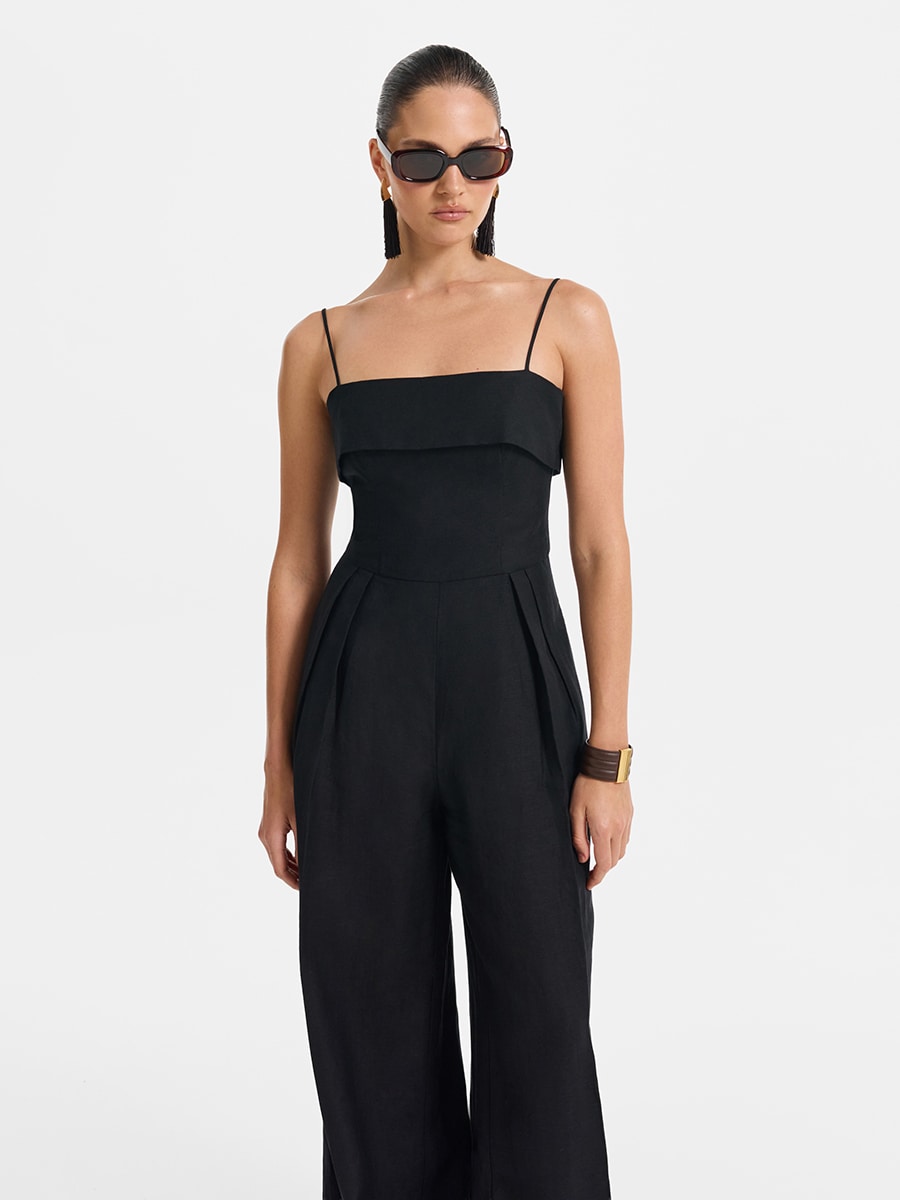 Комбинезон изо льна и вискозы