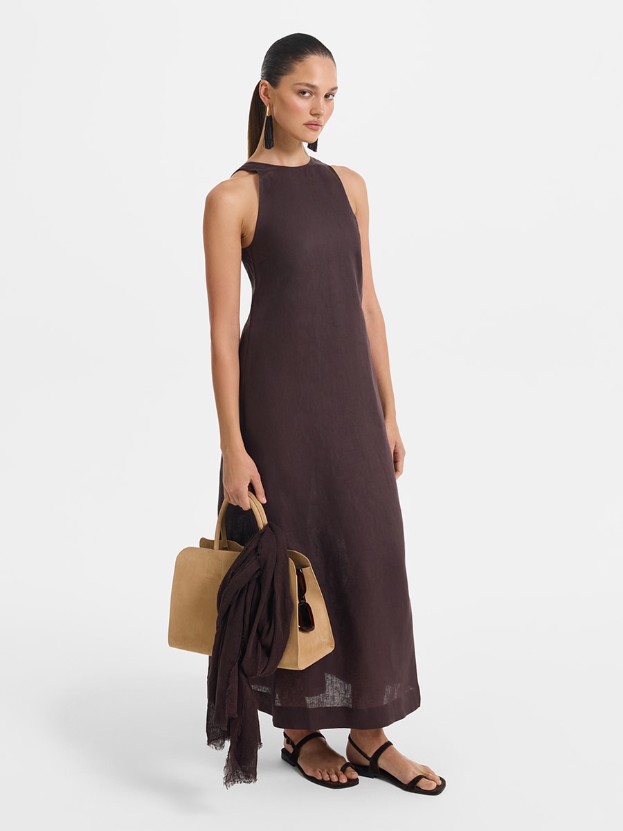 Платье из 100% льна