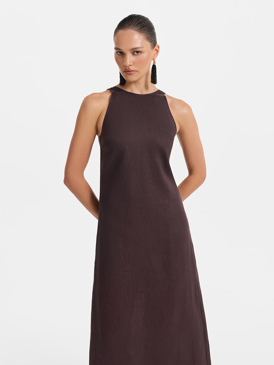 Платье из 100% льна