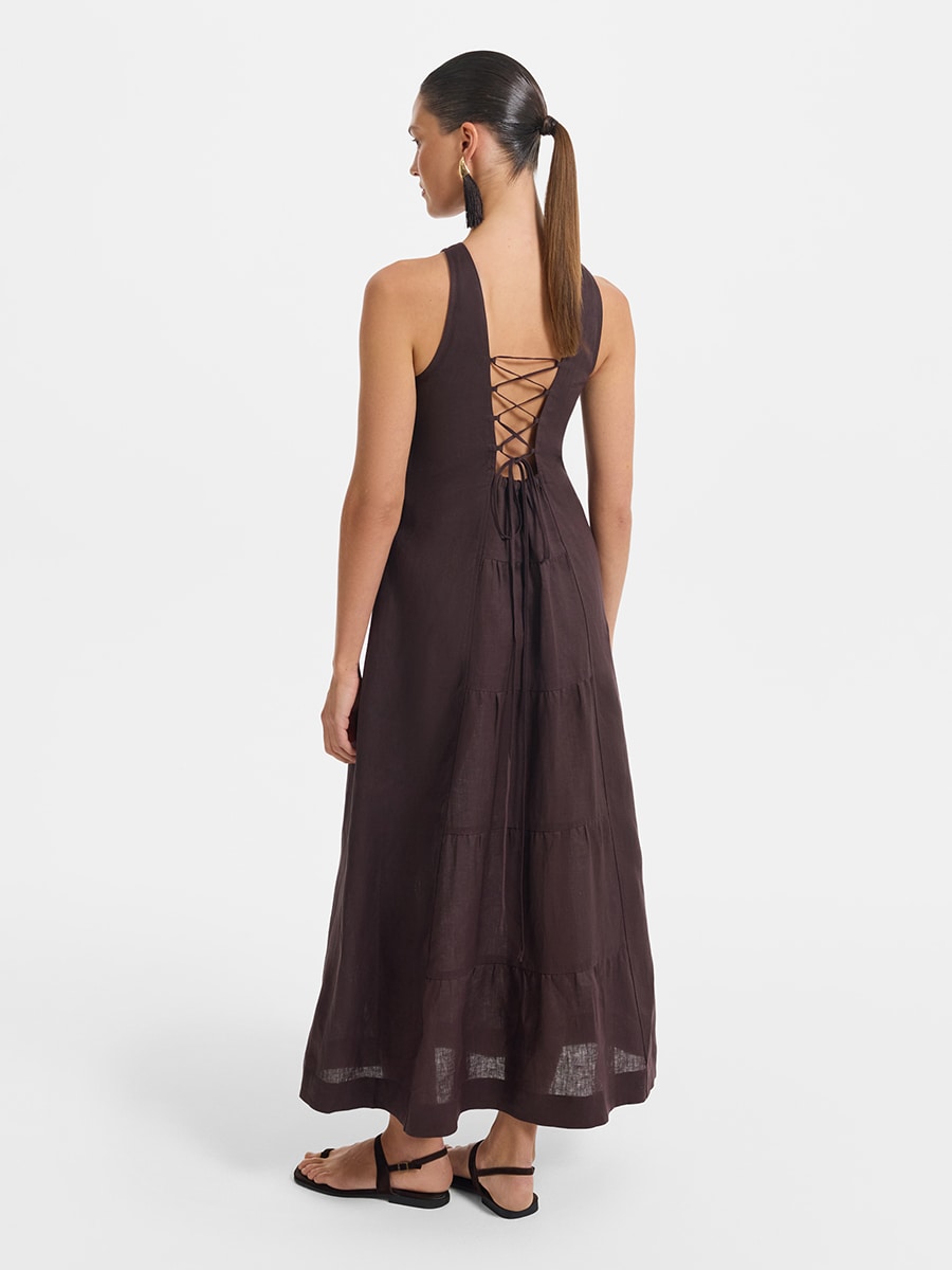 Платье из 100% льна