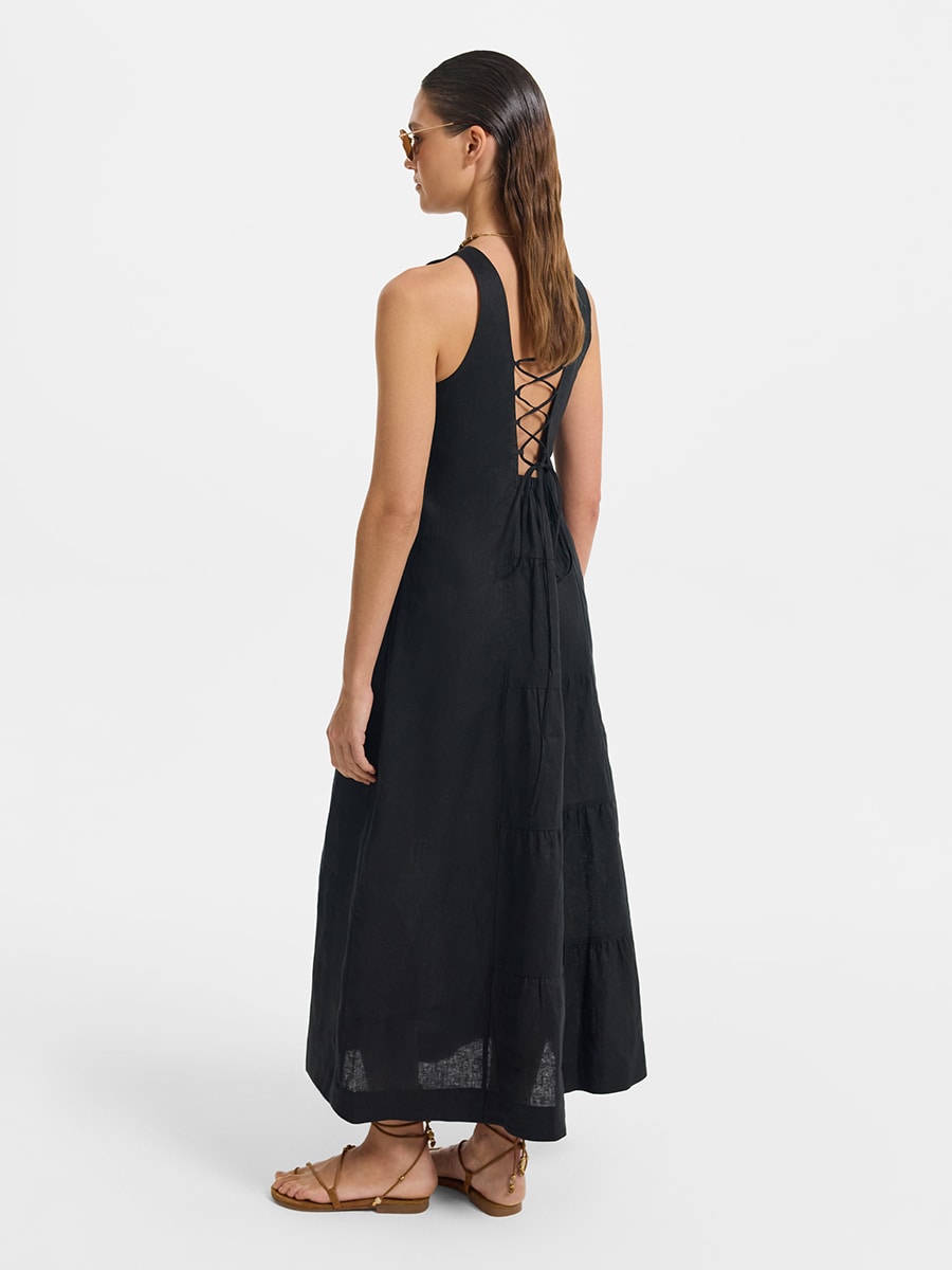 Платье из 100% льна