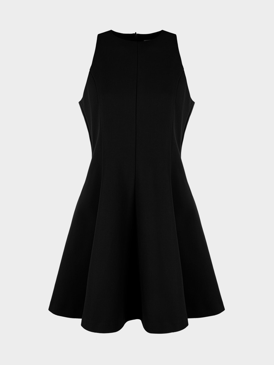 Платье мини с вискозой