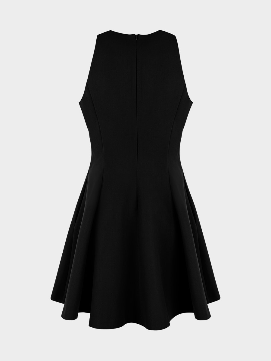 Платье мини с вискозой