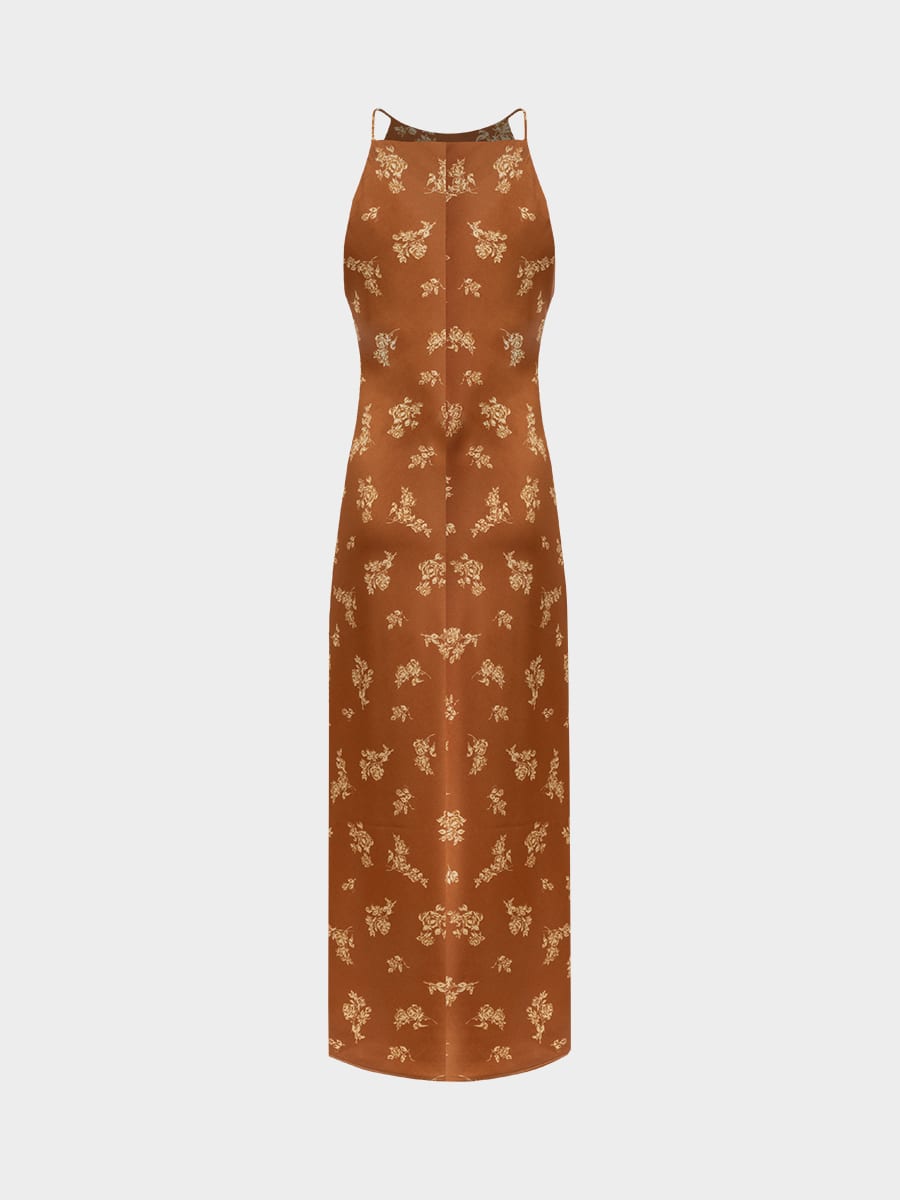 Платье миди из сатина