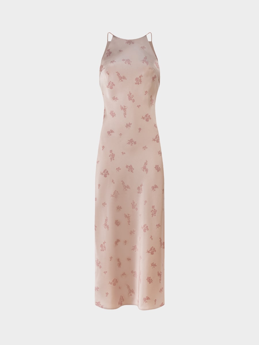 Платье миди из сатина