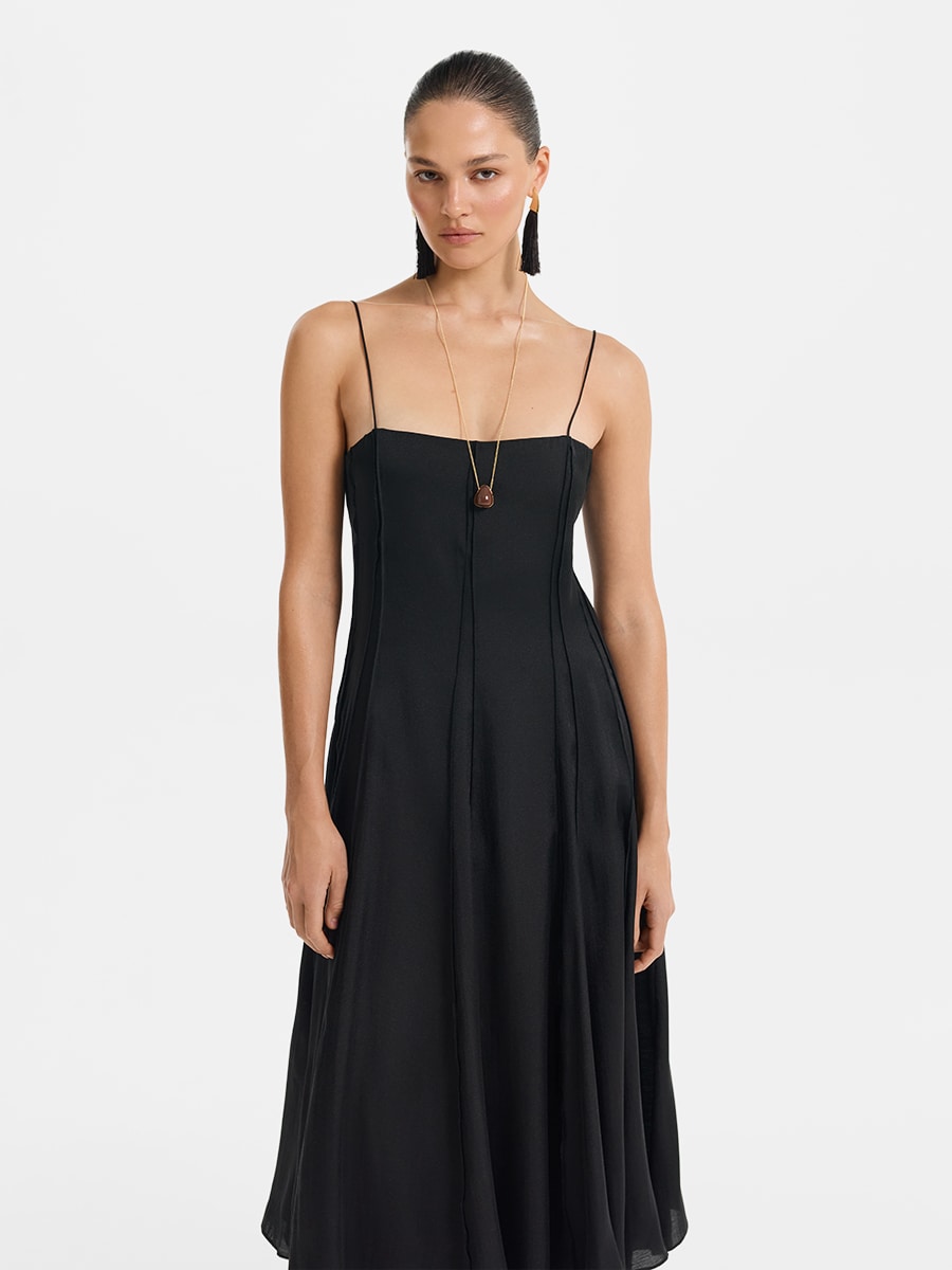 Платье миди из тенселя