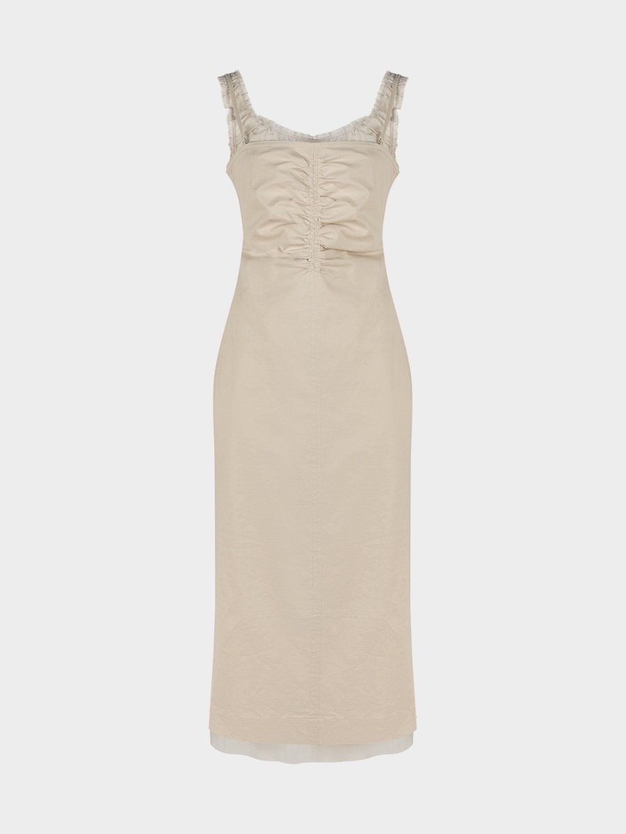 Платье изо льна и вискозы
