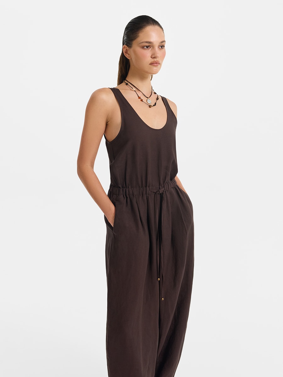 Комбинезон изо льна и вискозы