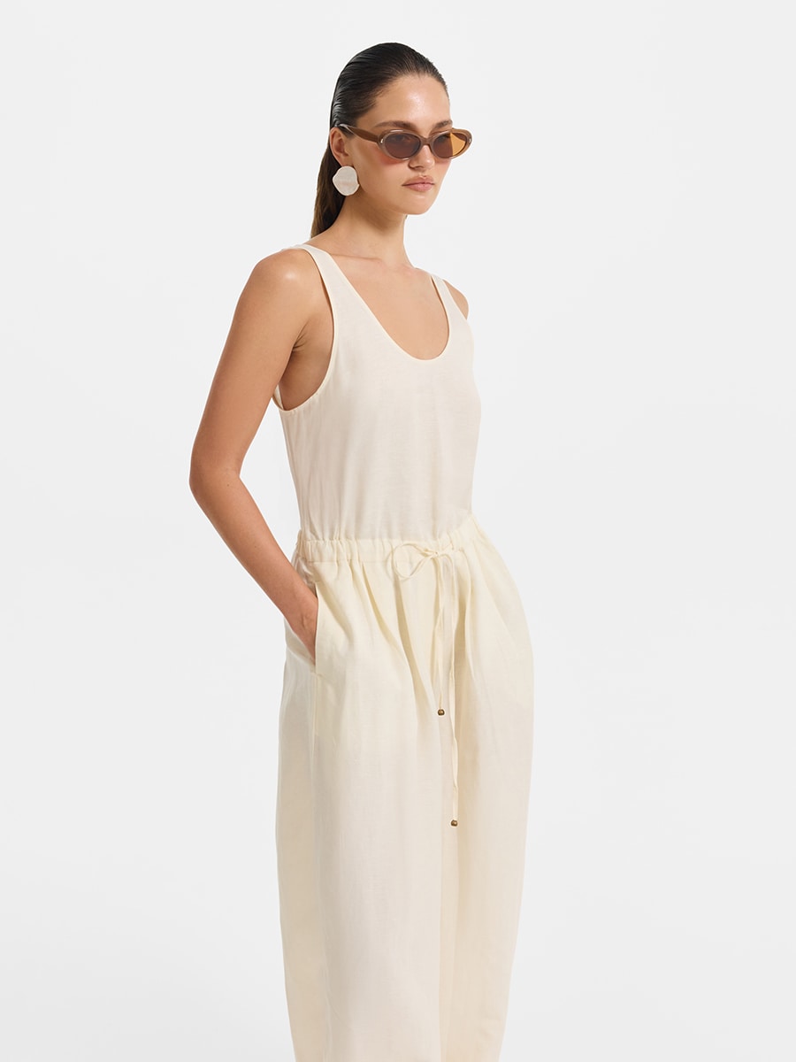 Комбинезон изо льна и вискозы